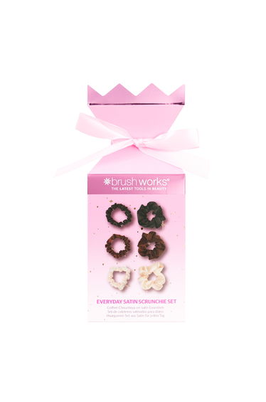 Brushworks Everyday Satin Scrunchie Set