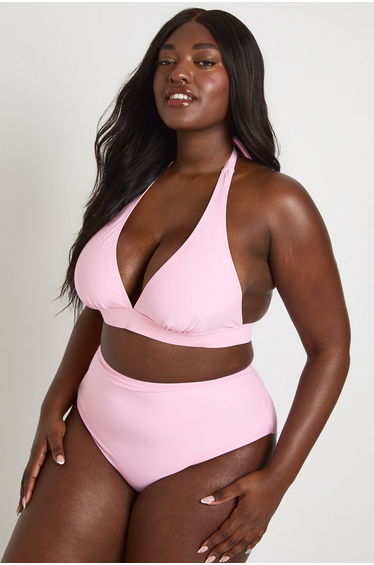 Plus Essentials High Waist Brief - pink