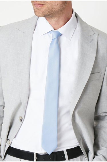 Dusty Blue Slim Tie