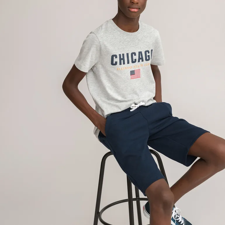 Cotton Sports Bermuda Shorts - 1