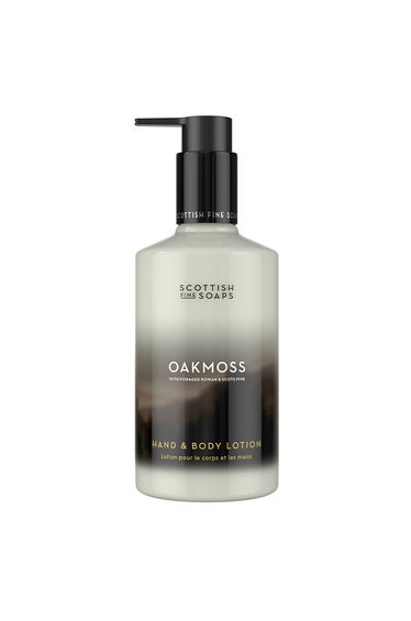 Scottish Fine Soaps Oakmoss Hand & Body Lotion 300ml Pump Bottle
