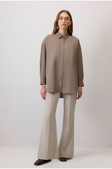 RELAXED FIT POPLIN SHIRT