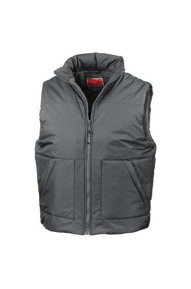 Result Fleece Lined Bodywarmer Water Repellent Windproof Jacket - Dark Grey