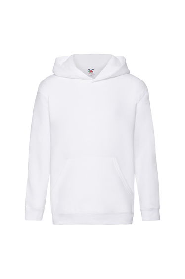 Fruit of the Loom Childrens/Kids Premium Hooded Sweatshirt - White