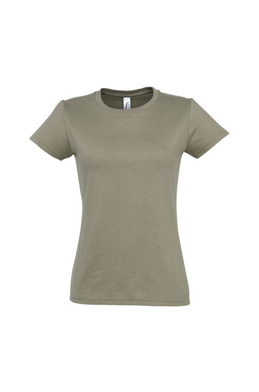 SOLS Womens/Ladies Imperial Heavy Short Sleeve T-Shirt - Khaki