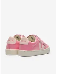 حذاء رياضة بناتي جلد - زهري - 2