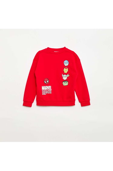 'Avengers' 'Marvel' Printed Sweatshirt RED