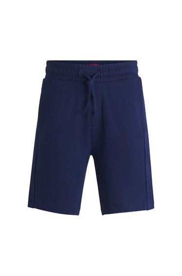 HUGO TAPE TONAL LOGO SHORTS DARK BLUE - dark blue