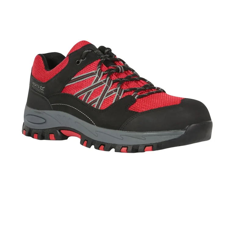 Regatta Unisex Adult Sandstone Safety Trainers - Red/Black