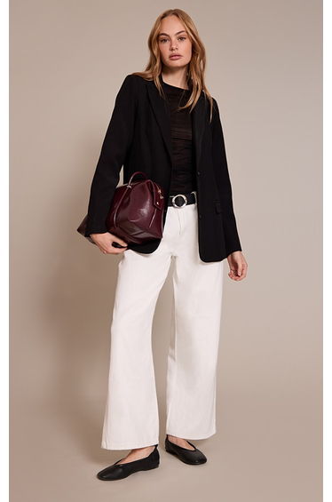 Black Longline Oversized Blazer