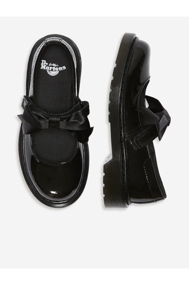 Dr Martens Girls Maccy II Patent Leather Mary Jane Shoes in Black
