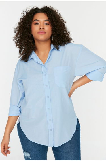 Plus Size Shirt - Blue - Regular fit