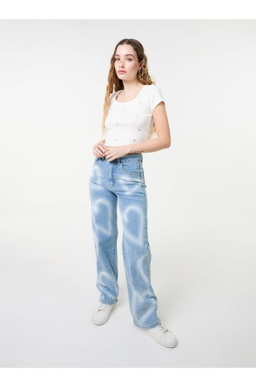 Embellished Wash Rib Top