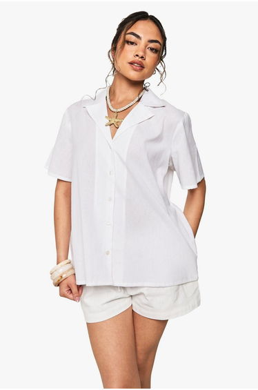 Oversized Short Sleeve Resort Shirt