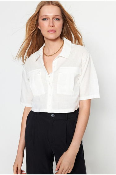 Shirt - Ecru - Regular fit