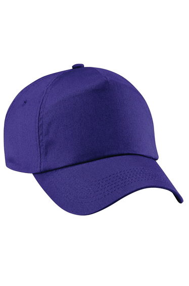 Beechfield Unisex Plain Original 5 Panel Baseball Cap (Pack of 2) - Purple