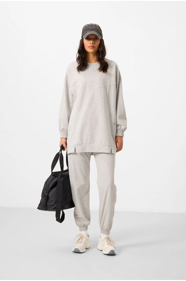 TOMMY Oversized Fleece Sweatshirt And Pants Set