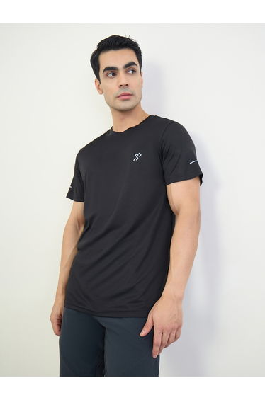 Men Reflective Detail Regular Fit Active T-Shirt