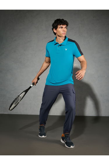 Men Color Block Relaxed Fit Polo