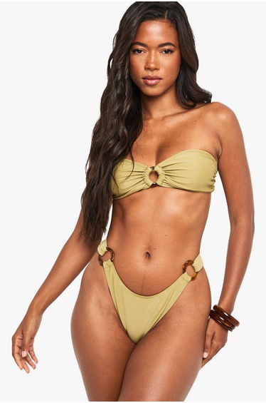 Resin Hardwear Bandeau Bikini Top - olive