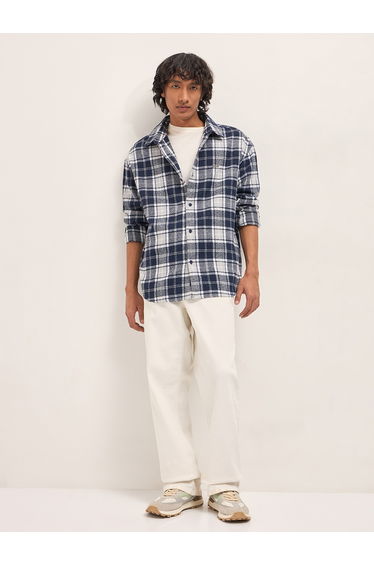 Men Relaxed Fit Flannel Checked shirt