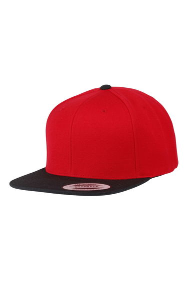 Yupoong Flexfit Unisex Classic Varsity Snapback Cap (Pack of 2) - Red/Black