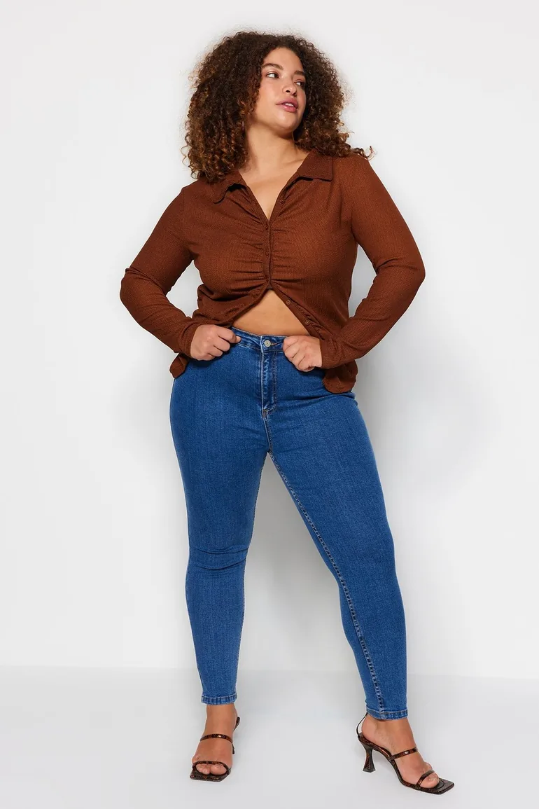 Plus Size Jeans - Blue - Skinny - 1
