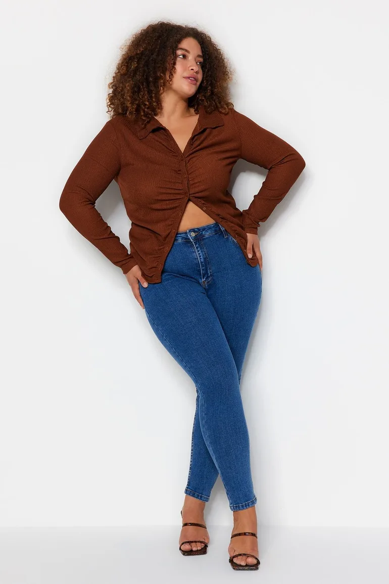 Plus Size Jeans - Blue - Skinny