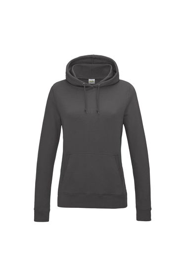 Awdis Womens/Ladies College Cotton Hoodie - Charcoal