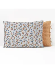 Indian Flower Washed Cotton Pillowcase - 2