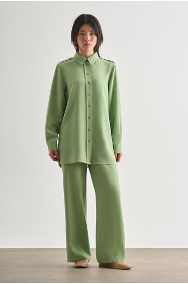 Mizalle Modal Blend Epaulette Tunic