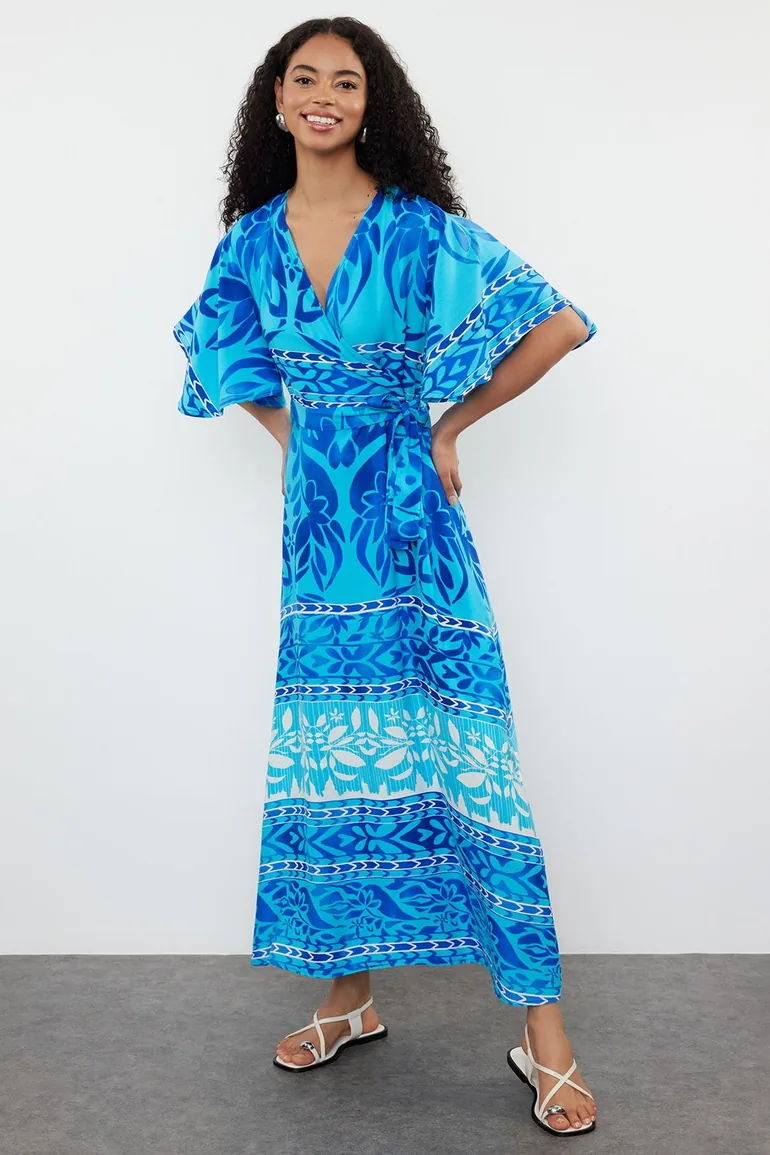 ethnic blue dress Gorgeous Looking Gown in Blue Colour – Ethnic Trendz main image 1