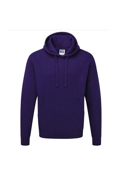 Russell Colour Mens Hooded Sweatshirt / Hoodie - Purple