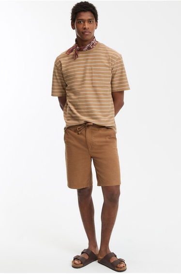 Breton Striped T-Shirt with Crew Neck and Short Sleeves