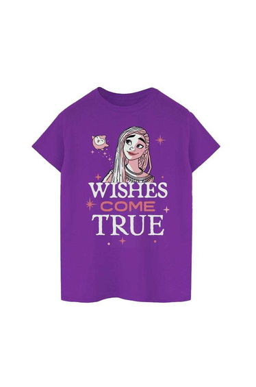 Wish Girls Wishes Come True Cotton T-Shirt - Purple
