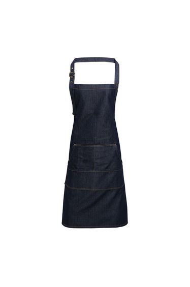 Premier Unisex Adult Colours Pocket Full Apron - Indigo Denim