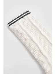 Single Cable Knit Sports Socks - 1