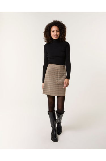 Check Mini Skirt
