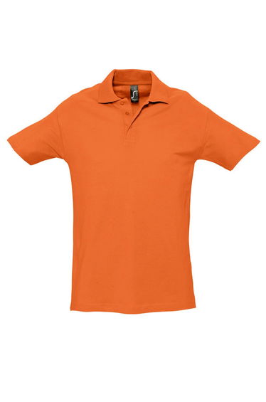 SOLS Mens Spring II Short Sleeve Heavyweight Polo Shirt - Orange
