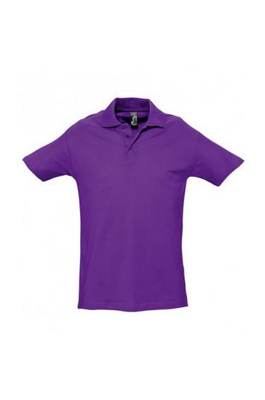 SOLS Mens Spring II Short Sleeve Heavyweight Polo Shirt - Dark Purple