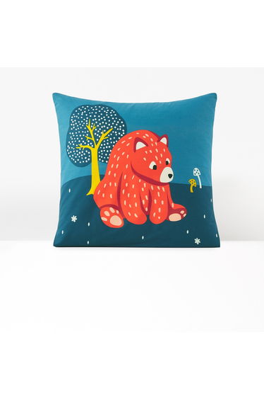 Orsi Bear Print Cotton Pillowcase