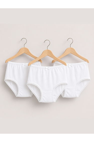 Pack of 3 - Girls Cotton Brief