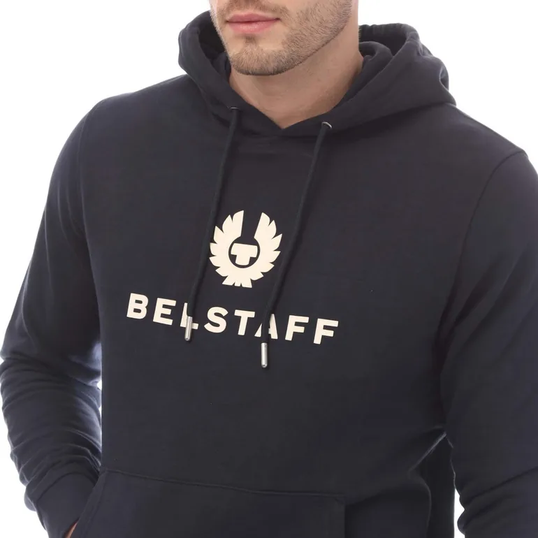 Men's Belstaff Signature Hoodie in Blue - 2