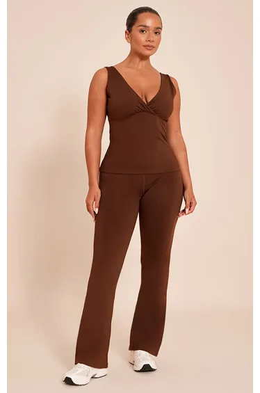 Shape Chocolate Sculpt Longline Wrap Front Top