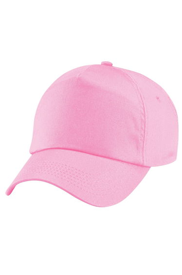 Beechfield Plain Unisex Junior Original 5 Panel Baseball Cap - Classic Pink
