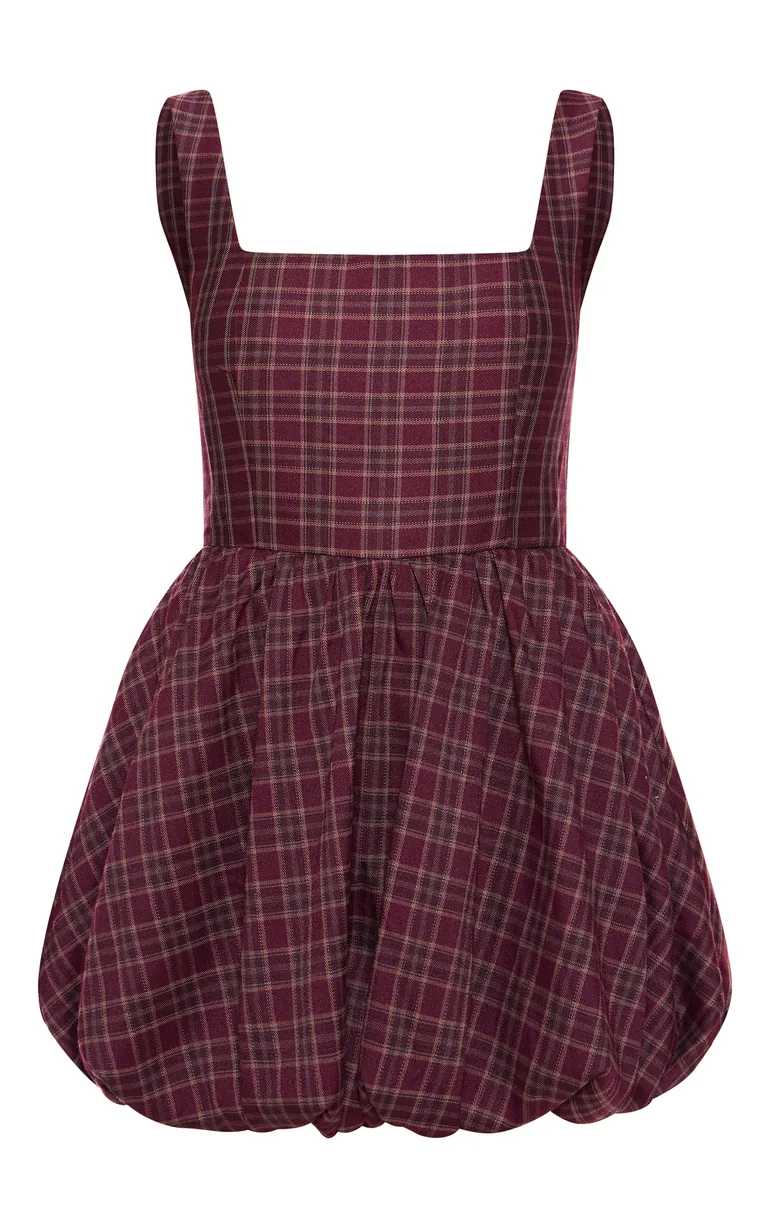 burgundy check dress Debbie Dress in Burgundy Plaid – Falcon Creek Boutique