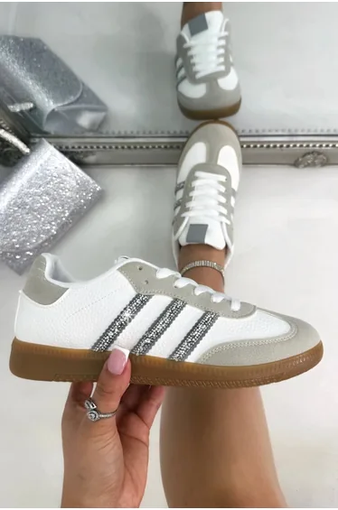 Crystal Stripe Simba Trainers Limited Edition Off White
