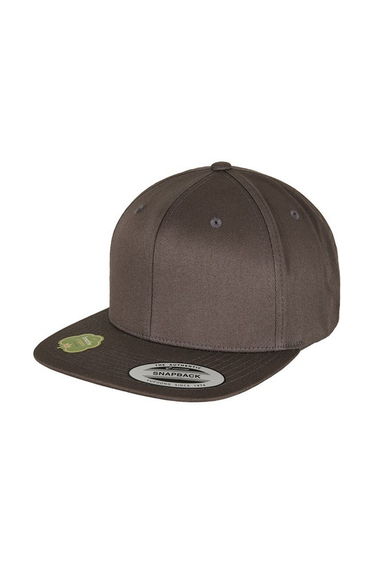 Flexfit by Yupoong Unisex Organic Cotton Snapback Cap - Dark Grey