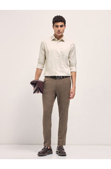 Men Printed Tailored Fit Formal Shirt