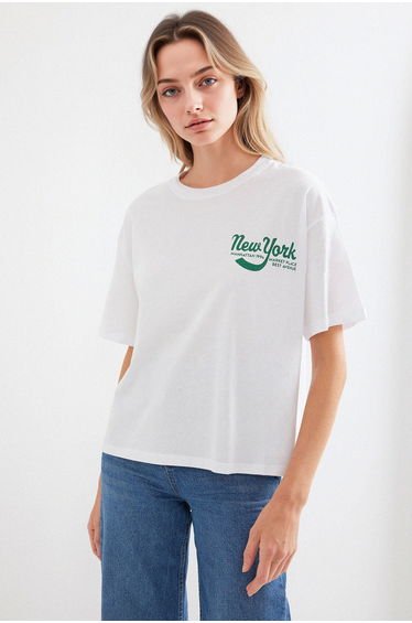 BDART Printed Crew Neck Loose Fit T-Shirt